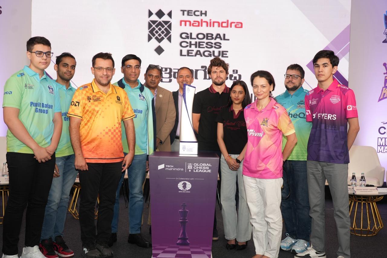 Tech Mahindra Global Chess League Season 4 Trophy Unveiled by World’s Top Chess Stars Ahead of Bengaluru Opener