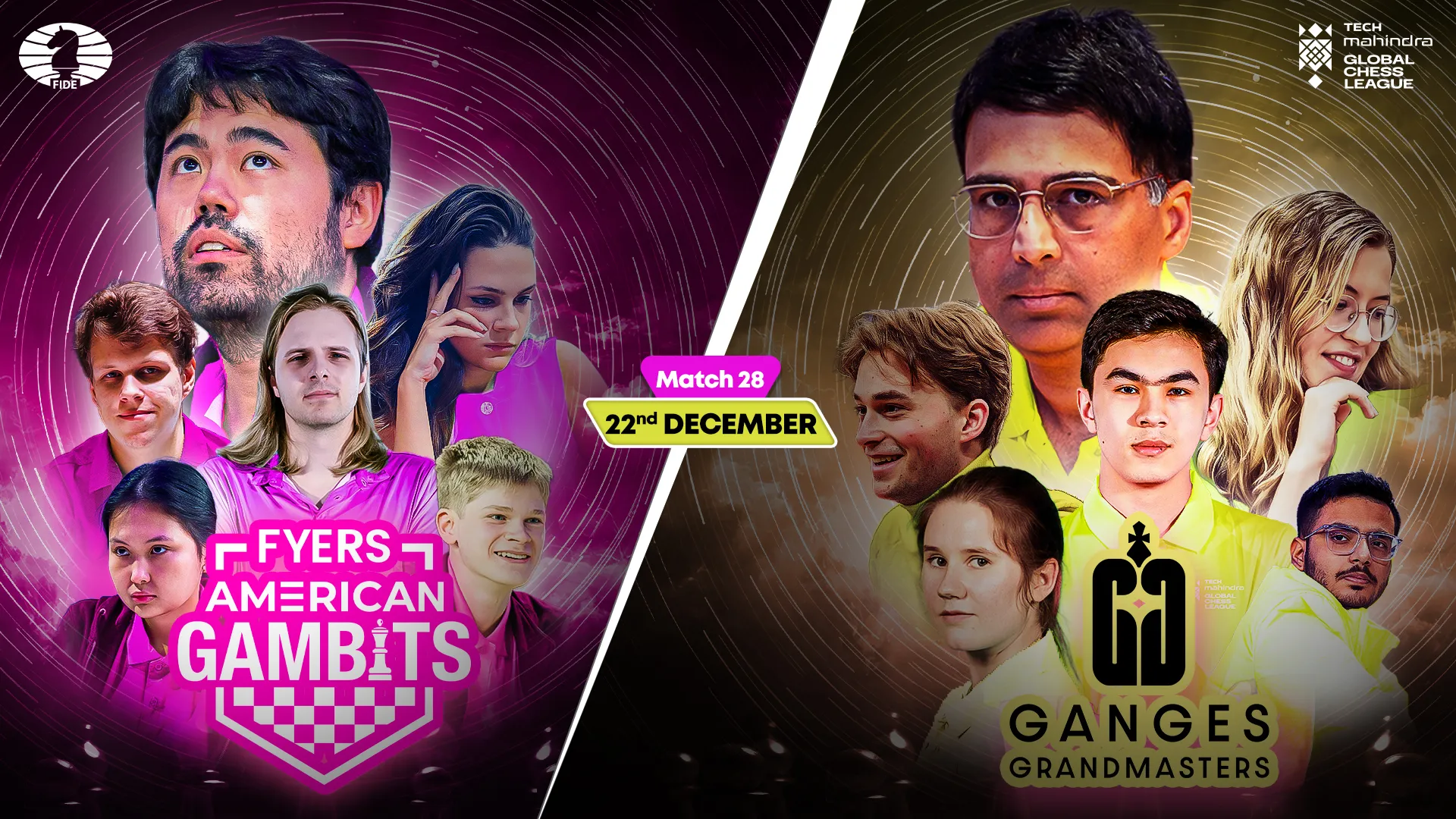 Ganges Grandmasters vs FYERS American Gambits: Grandmasters Crush Gambits in Dominant Display